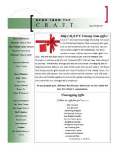 C.R.A.F.T. Fall & Winter 2014 Newsletter