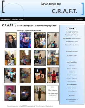 C.R.A.F.T. Inc. Spring 2021 Newsletter